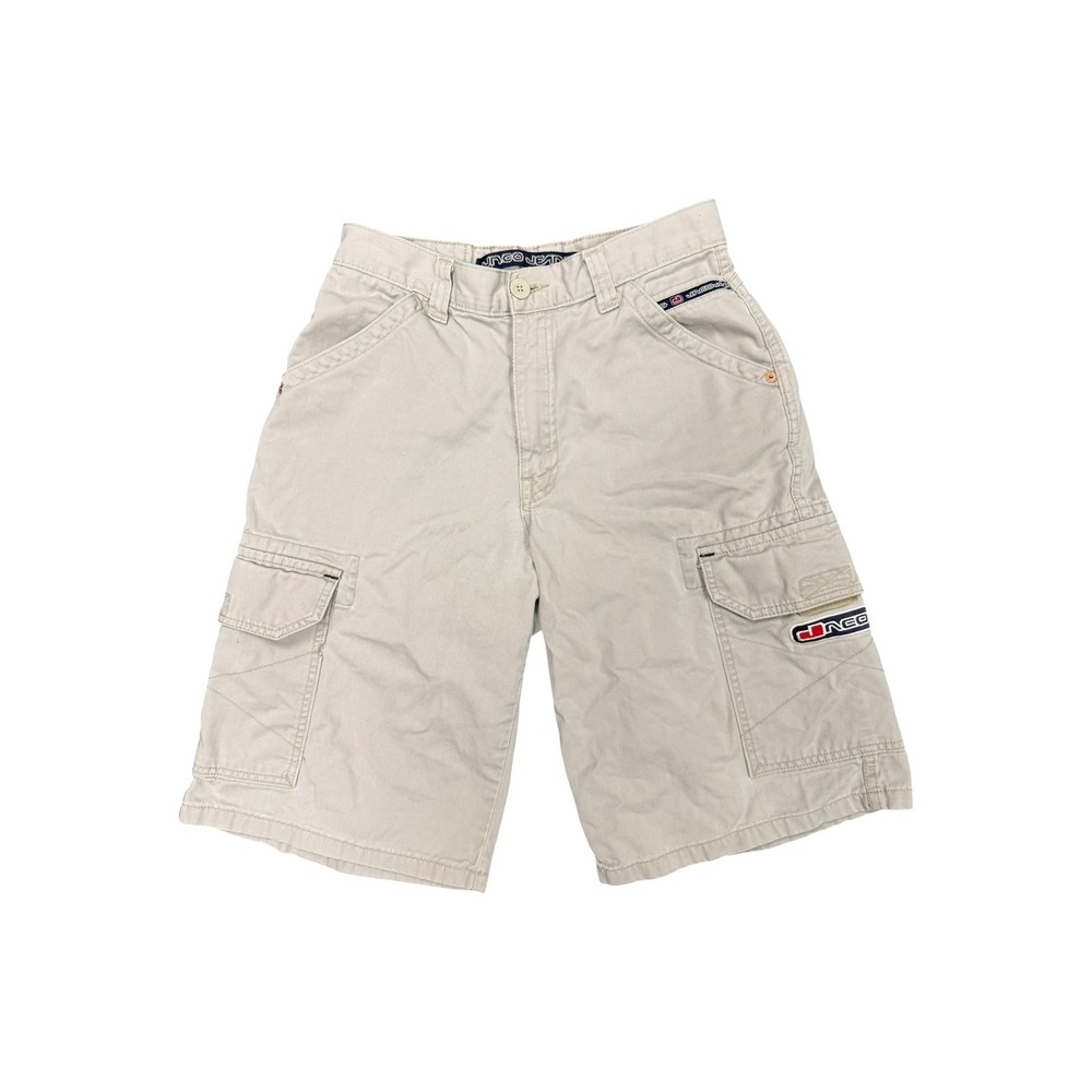 JNCO Cargo Shorts Mens 29 Tan Excellent Vintage 90s Baggy Y2K Streetwear Skate